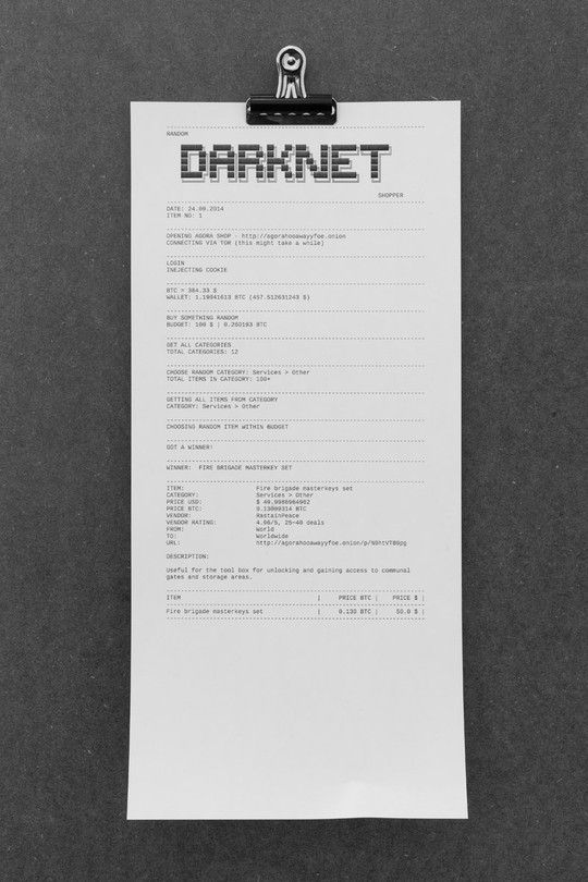 Random Darknet Shopper, Mediengruppe Bitnik - Kunst Halle St. Gallen